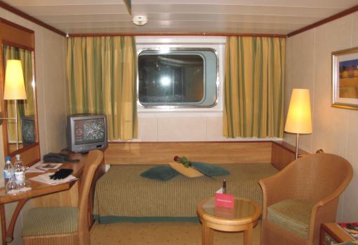 Una de las cabinas exteriores con ventana